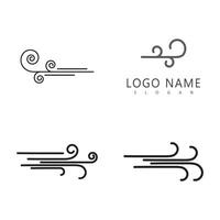 vento logo simbolo design vettore