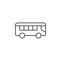 autobus icona nel piatto stile. autobus illustrazione su isolato sfondo. trasporto cartello attività commerciale concetto. vettore