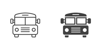 autobus icona nel piatto stile. autobus illustrazione su isolato sfondo. trasporto cartello attività commerciale concetto. vettore