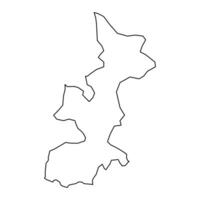 roskilde comune carta geografica, amministrativo divisione di Danimarca. illustrazione. vettore