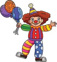 circo clown Tenere Palloncino cartone animato clipart vettore