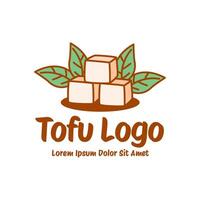 tofu logo design modello nel bianca sfondo vettore