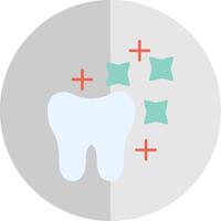 dente imbiancamento piatto scala icona vettore