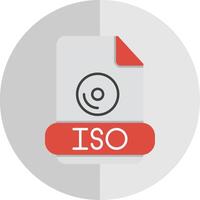 iso piatto scala icona vettore