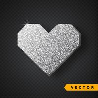 Vector Silver cuore di scintille