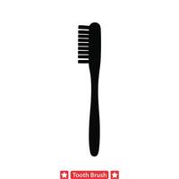 spazzolatura routine spazzolino imballare per dentale igiene illustrazioni vettore