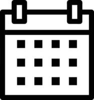 calendario icona per programma promemoria simbolo Immagine su il bianca sfondo vettore