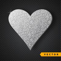 Vector Silver cuore di scintille