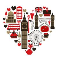 Amore simbolo del cuore di Londra