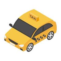 concetti di taxi alla moda vettore