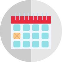 calendario Data piatto scala icona vettore