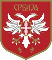 il logo di il nazionale calcio squadra di Serbia vettore