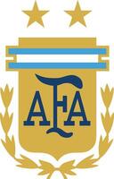 il logo di il nazionale calcio squadra di argentina vettore