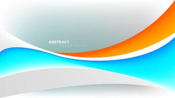 blu e arancia onda manifesto sfondo. attività commerciale aziendale astratto sfondo. illustrazione vettore