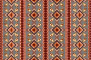 azteco tribale geometrico sfondo senza soluzione di continuità banda modello. tradizionale ornamento etnico stile. design per tessile, tessuto, vestiario, tenda, tappeto, ornamento vettore