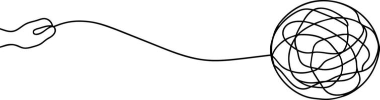 un' disegno di un' spirale con un' filo allegato vettore