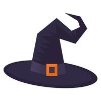 strega cappello. Halloween illustrazione vettore