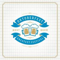 oktoberfest birra Festival celebrazione Vintage ▾ saluto carta o manifesto vettore