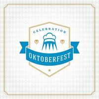 oktoberfest birra Festival celebrazione Vintage ▾ saluto carta vettore