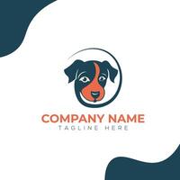 cane minimalista moderno illustrazione logo design vettore