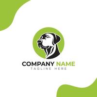 cane minimalista moderno illustrazione logo design vettore