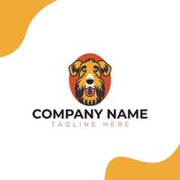 cane minimalista moderno illustrazione logo design vettore