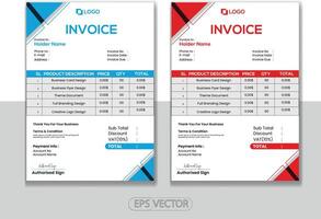 aziendale fattura design modello vettore
