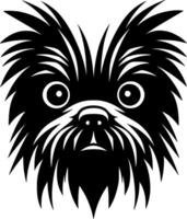 affenpinscher - minimalista e piatto logo - illustrazione vettore