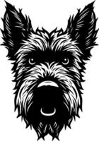 Scozzese terrier - alto qualità logo - illustrazione ideale per maglietta grafico vettore