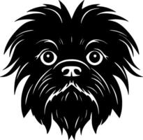 affenpinscher - minimalista e piatto logo - illustrazione vettore