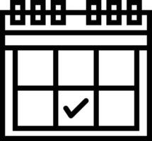 calendario icona simbolo Immagine per programma o appuntamento vettore