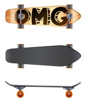 Uno skateboard vettore