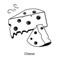 concetti di formaggio alla moda vettore