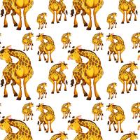 Design senza cuciture con le giraffe vettore