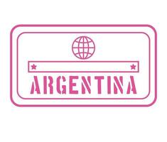 bel francobollo argentino vettore