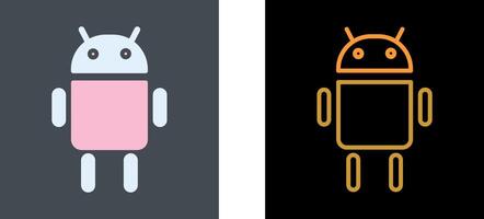 androide icona design vettore