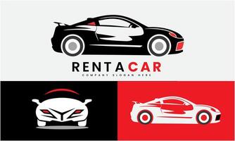 affitto un' auto logo design icona modello vettore