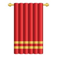 elegante rosso rullo tenda vettore