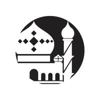 logo islamico, moschea vettore