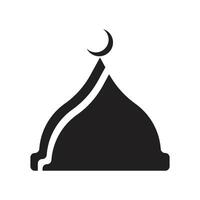 logo islamico, moschea vettore