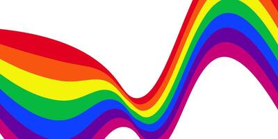 ondulato fluido astratto arcobaleno sfondo. colorato disegno, ondulato strisce, spettro elemento. illustrazione vettore