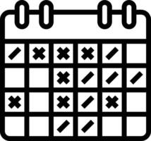 calendario icona simbolo Immagine per programma o appuntamento vettore