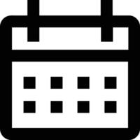 calendario icona simbolo Immagine per programma o appuntamento vettore