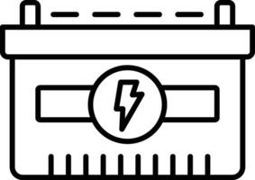 auto batteria schema illustrazione vettore