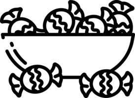 avvolto caramelle schema illustrazione vettore