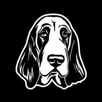 bassetto cane da caccia - alto qualità logo - illustrazione ideale per maglietta grafico vettore