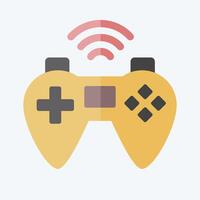 icona gamepad. relazionato per in linea gioco simbolo. piatto stile. semplice design illustrazione vettore