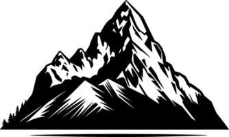 montagne, minimalista e semplice silhouette - illustrazione vettore