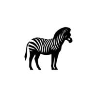 salto a strisce africano zebra, mano disegnato vettore