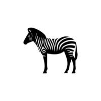 salto a strisce africano zebra, mano disegnato vettore